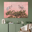 Akrylbillede Zhao - Birds at Sunset