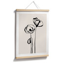 Plakat Line Art Two Poppies - Cats & Dotz