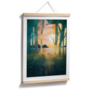 Plakat Magia lasu o zachodzie słońca - SpaceFrog Designs