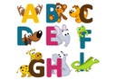 Sticker mural - Alphabet pour enfants (anglais)