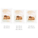 Plakat Cool Capybara - hasło wciąż żywe