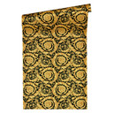 Versace Tapet Barocco Blomster Sort, Metallisk