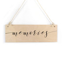 Houten Bordje - Memories