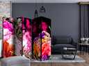 Screen room divider - Frodig sommer, 3-delt