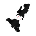 Akrylowa mapa dekoracyjna Beneluksu