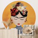 Fototapeta na ścianę Treechild - Floral Frida - okrągła - tapeta flizelinowa/tapeta flizelinowa samo