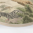 Houten Wanddecoratie jungle dieren op een Afmeting - Ms Tiff - Rond