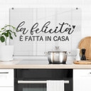 Stænkplade - La felicità è fatta in casa - Transparent
