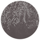 Fotobehang Elegante wilgentakken in donkergrijs - Ms Tiff - Rond - Zelfklevend/niet-geweven