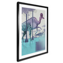 Plakat Corythosaurus - brązowy