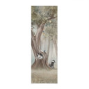 Textielposter schattige bosdieren tussen bomen - Ms Tiff - Panorama