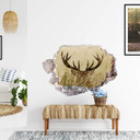 3D Wallsticker hjort i voks