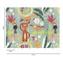 Livingwalls Kinderzimmer Tapete Metropolitan Stories THE WALL Vliestapete Dschungel Tiere bunt