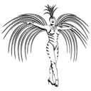 Wallsticker -  Revue Girl - 128x120 cm