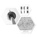 Sekskant - Alu-Dibond - Typisk Berlin (3 stk.)