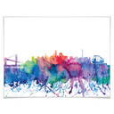 Plakat Bleichner - Akwarelowa panorama San Francisco
