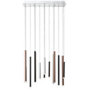 Pendelleuchte Eddy, braun, 180 x 70 cm, Metall Pendelleuchte
