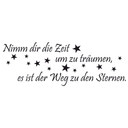 Wandtattoo Nimm dir die Zeit um zu träumen... 2