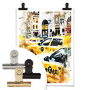 Plakat Hugonnard - Akwarela: New York Cabs