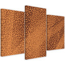 3 stykke lærredsprint, Leopard Leopard Pels Patches Mønster