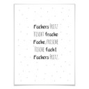 Poster Zungenbrecher - Fischers Fritz