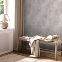 Grafik-Tapete Grau Silber - Strukturtapete Metallic-Effekt - Vliestapete Wohnzimmer Küche