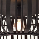 Deckenleuchte Willi, braun, 23,5 x 51 cm, Bambus Lampe