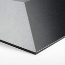 3D Hexagon Alu-Dibond - Sølv