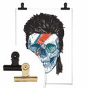 Plakat Solti - czaszka Bowiego