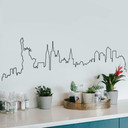 Muursticker New York Skyline Outline