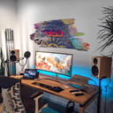 Wallsticker Graffiti med din egen tekst - personlig