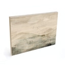 Houten Wanddecoratie Mistig berglandschap aquarel - Ms Tiff