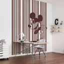 Non-woven tapet - Mickey Tone-On-Tone - 200 x 250 cm
