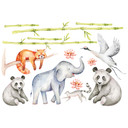 Wallsticker Asiatiske dyr sæt (14 stk.) - Kvilis