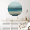 Tableau Rotko Blush - Horizon Turquoise - Sir Edward x Grigory Gladarev - Alu-Dibond Rond
