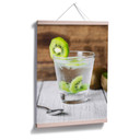 Plakat ze świeżym kiwi