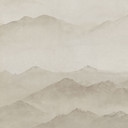 Papier Peint Photo Roerich Peaks - Paysage Montagneux Beige - Sir Edward x Grigory Gladarev