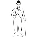 Sticker mural - Charlot 2