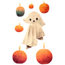 Wallsticker Treechild - Lille spøgelse