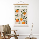 Obraz tkaniny Boho drzewo pomarańczowe - Citrus Sinensis - Tunaboylu