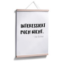 Poster Das interessiert mich nicht die Bohne