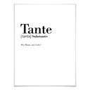 Poster Grammatik - Tante