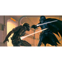Vlies Fototapete - Star Wars Classic RMQ Vader vs Luke - 500 x 250 cm