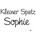 Wandtattoo + Name - Kleiner Spatz