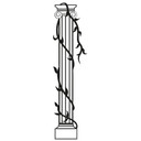 Sticker mural - Colonne et sarments