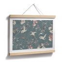 Plakat Żurawie w kolorze Cherry Blossom Rush Blue - Bloomery Decor
