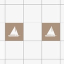 Sticker carrelage : Bateau