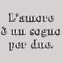 Sticker mural L'amore è un sogno per due