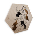 Hexagon Hout Kubistika - Ballerina's