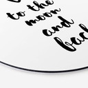 Tableau sur alu-Dibond rond Love to the moon and back